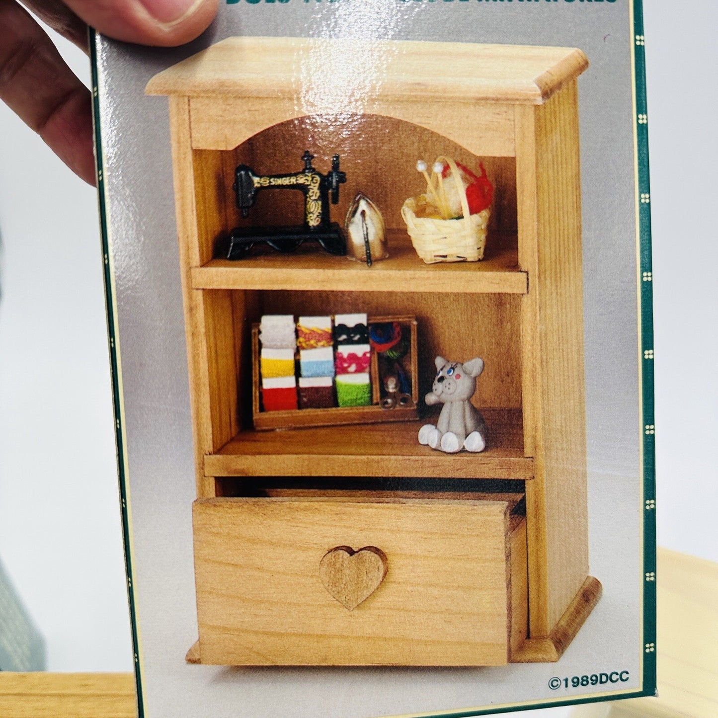 Country Treasure Dollhouse Furniture Wood Cabinet Item 7052  6.5” 1989 Miniature