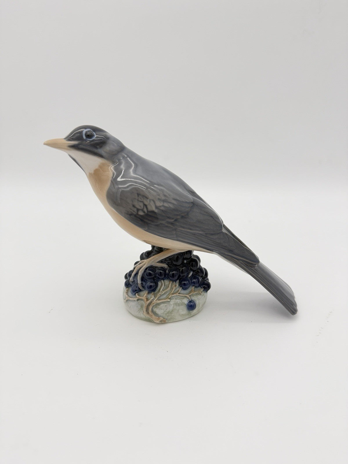 Royal Copenhagen Denmark #1235 Porcelain Redwing Bird Figurine -Ingeborg Nielsen