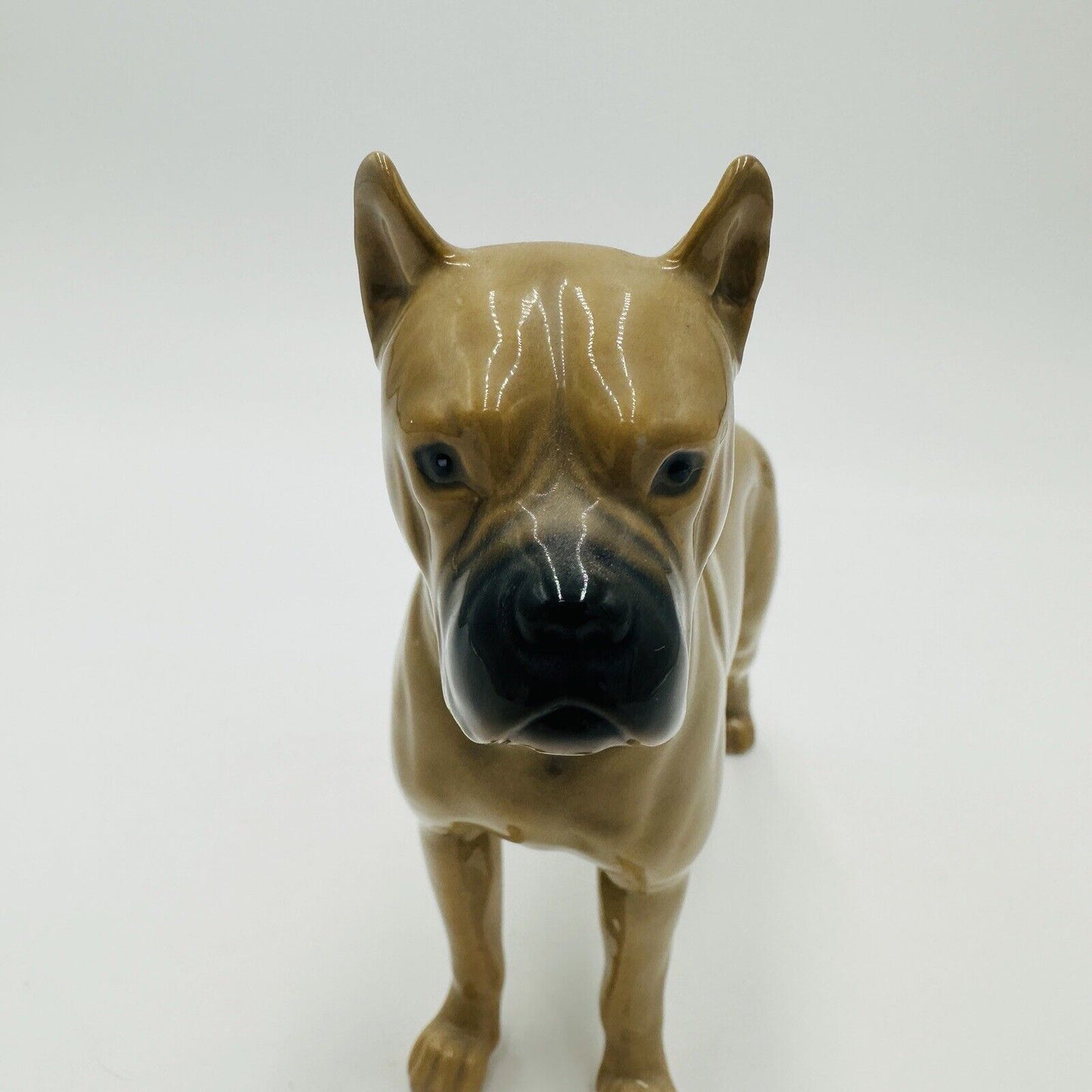 Bing & Grondahl Dog Boxer Standing Figurine Porcelain No 2212 Denmark Vintage