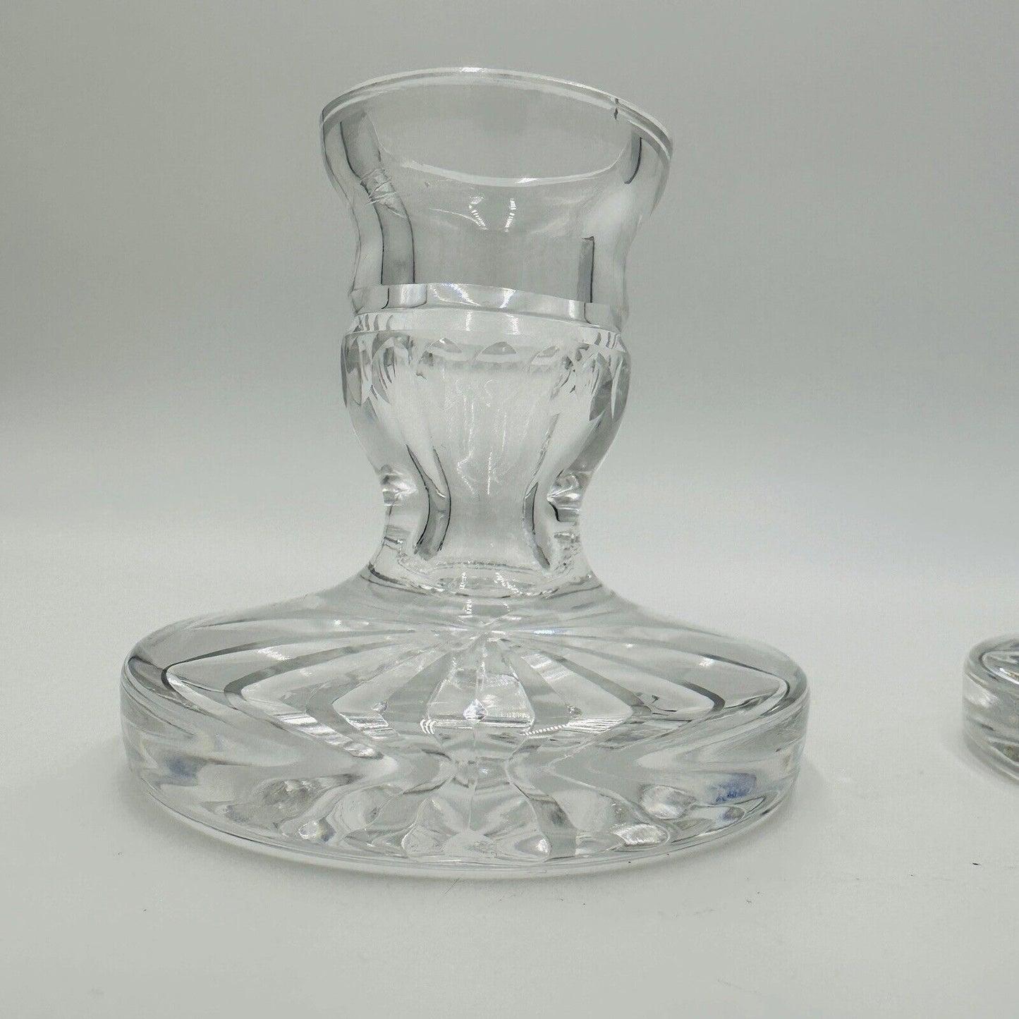 Waterford Candlesticks Blarney Crystal Pair 3.5inW × 3.5inD × 4inH Vintage