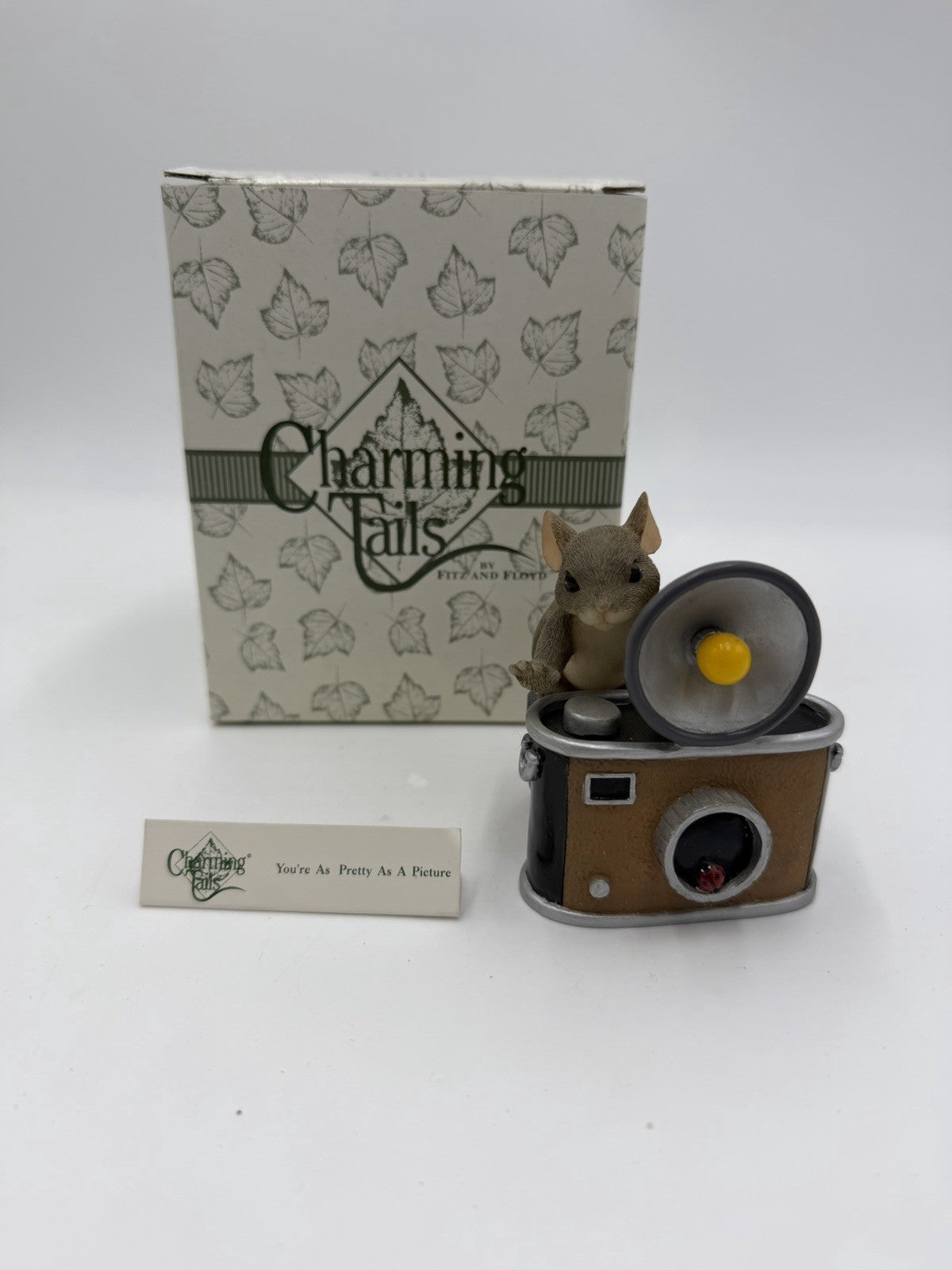 Charming Tails Fitz & Floyd Your Pretty As A Picture 89/122 Figurine Mice