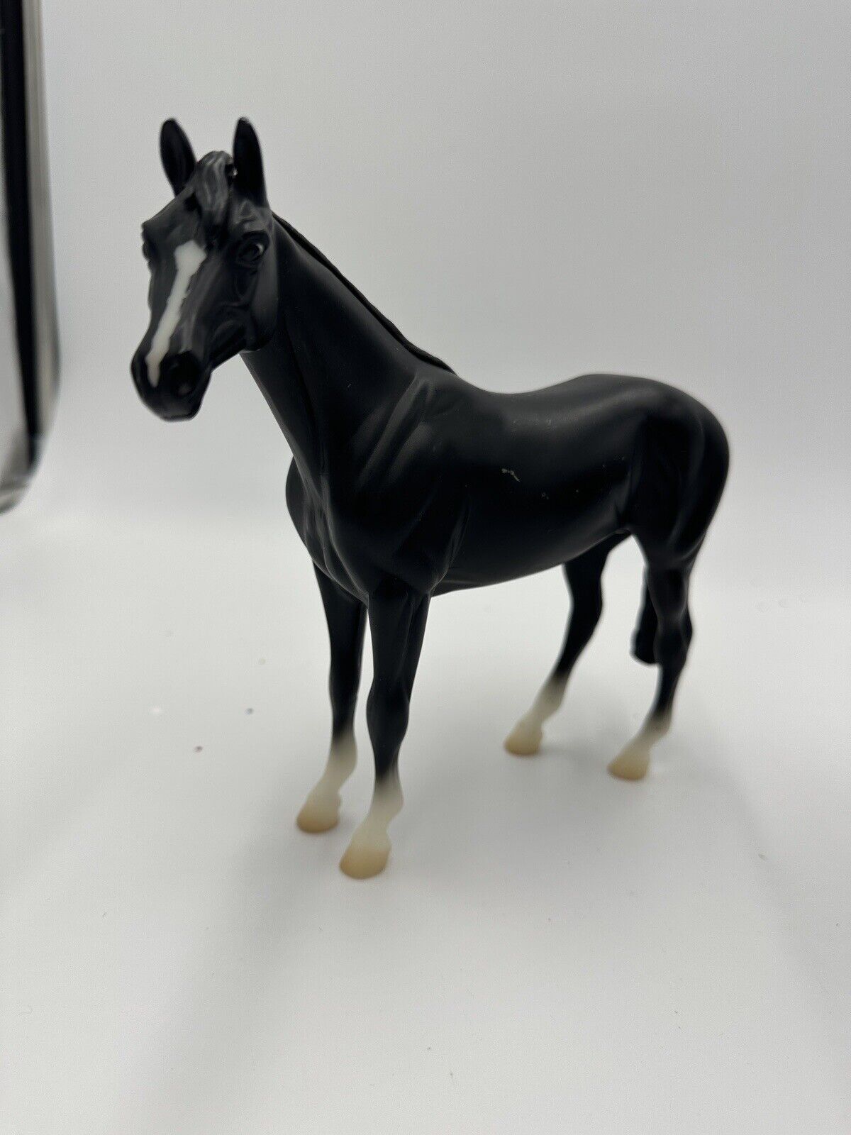 Breyer Horse Pair Raven Black Morgan And Classics Black Thoroughbred Toys