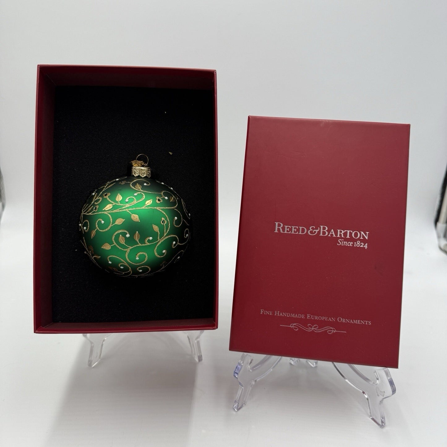 Reed & Barton Gold Trellis Ball 4” #C3413G Fine Handmade European Ornaments