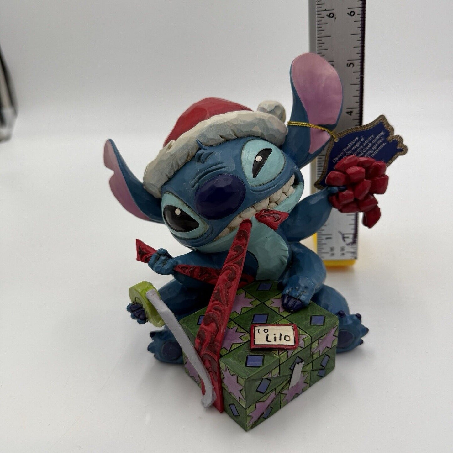 Disney Showcase Traditions Bad Wrap Lilo Figurine Christmas 5” Jim Shore