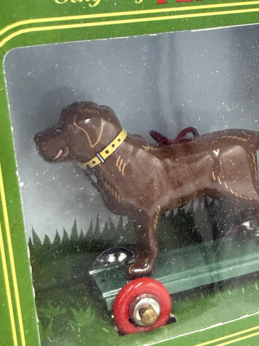 Schylling Penny Toy Tin Toy Collection Brown Lab Dog Ornament 2003 Retro