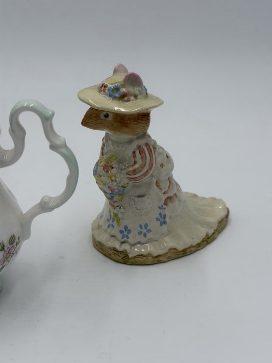 Royal Doulton Brambly Hedge Tea Service Creamer & Poppy Eyebright Set