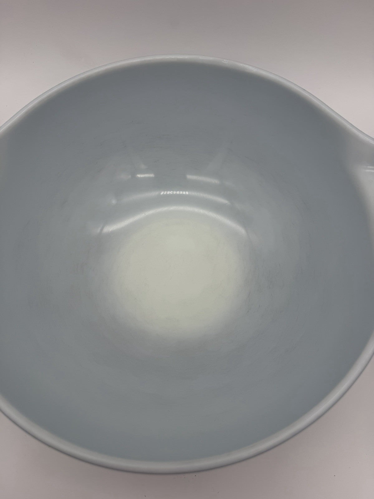 Vintage 4-Qt Pyrex Cinderella Nesting Bowl Colonial Mist Daisy Blue White #444