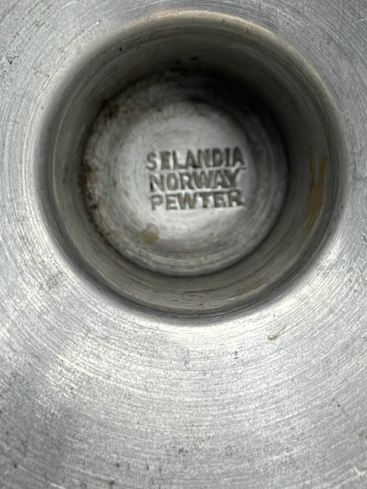 Selandia Norway Pewter Short Candlestick 1960’s Nautical Sailing Boat 2.5”H Pair