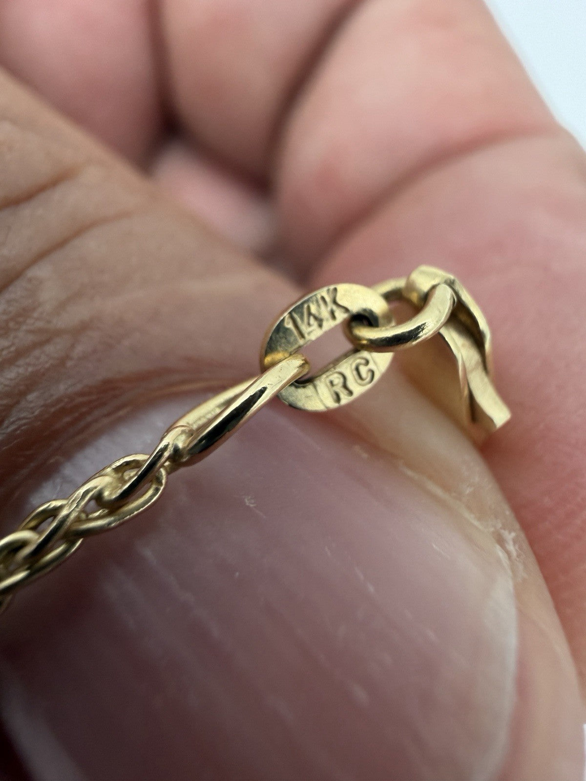 14k Yellow Gold Franco Chain 24”Length Weight 7.41g