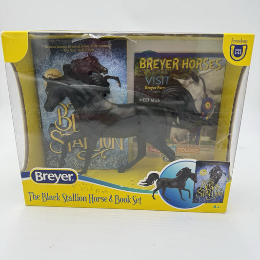 Breyer Classic The 75th Anniversary Black Stallion Horse and Book Set Scale 1:12