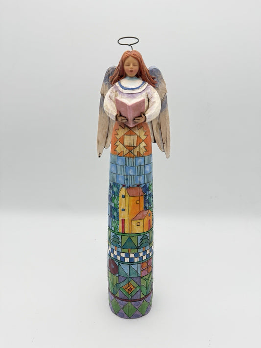 Jim Shore Heartwood Creek 2004 Singing Makes the Heart Glad Angel 13”H #117688