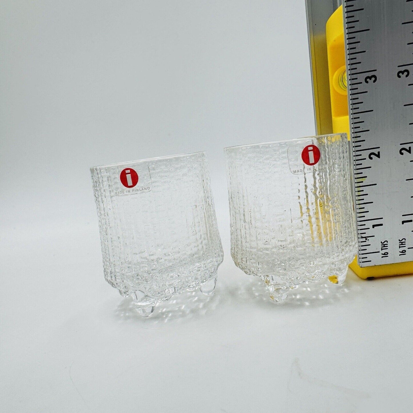 Ittala Finland Ultima Thule Cocktail Shot Glass Set Tapio Wirkkala 2 Pieces