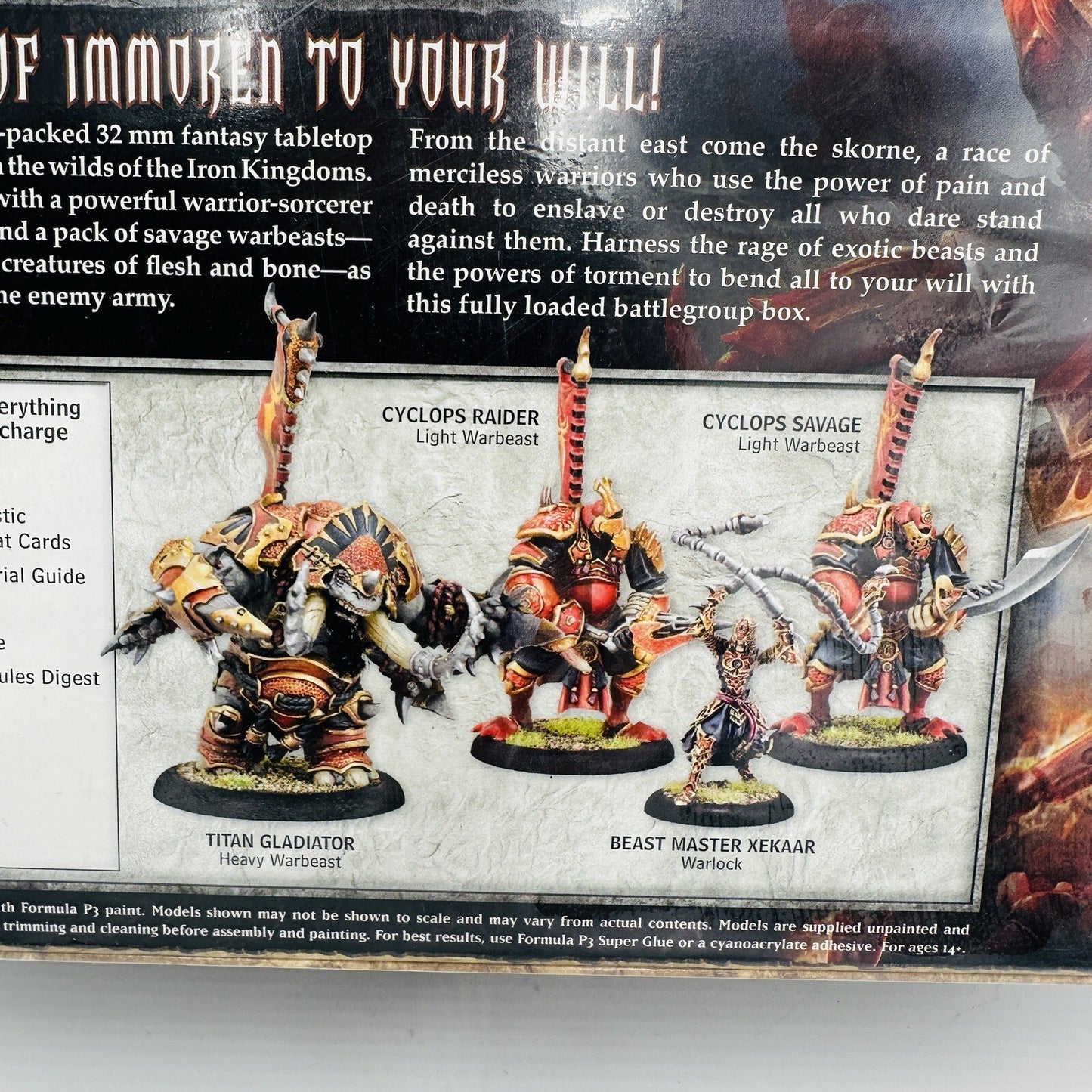 Hordes Skorne Miniatures Kit Battlegroup Starter Box Mk III 5 Figurines Plastic