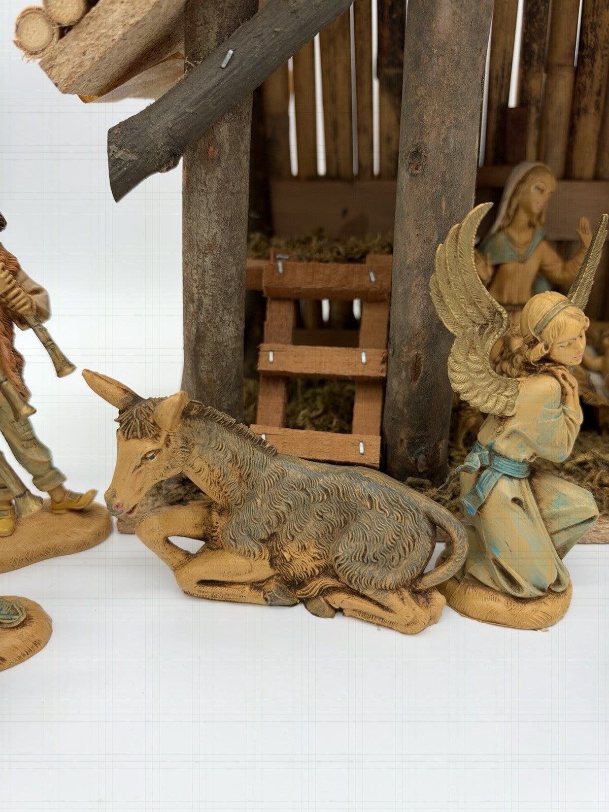 Depose /fontanini Italy 1960 Nativity Set 18 PCs Christmas Figurines Vintage