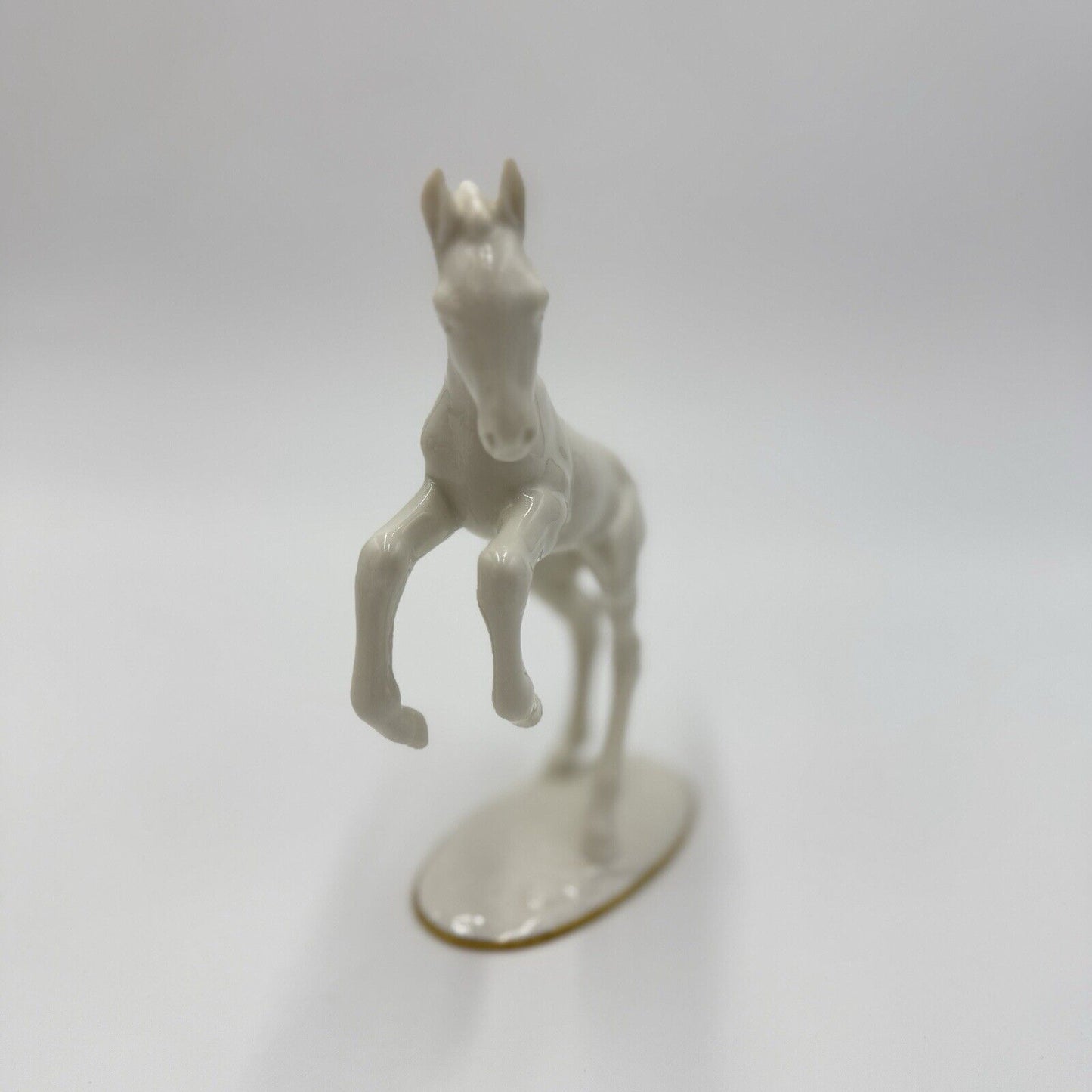 Hutschenreuther Leaping Foal White Porcelain Horse Figurine by Max Fritz 1940