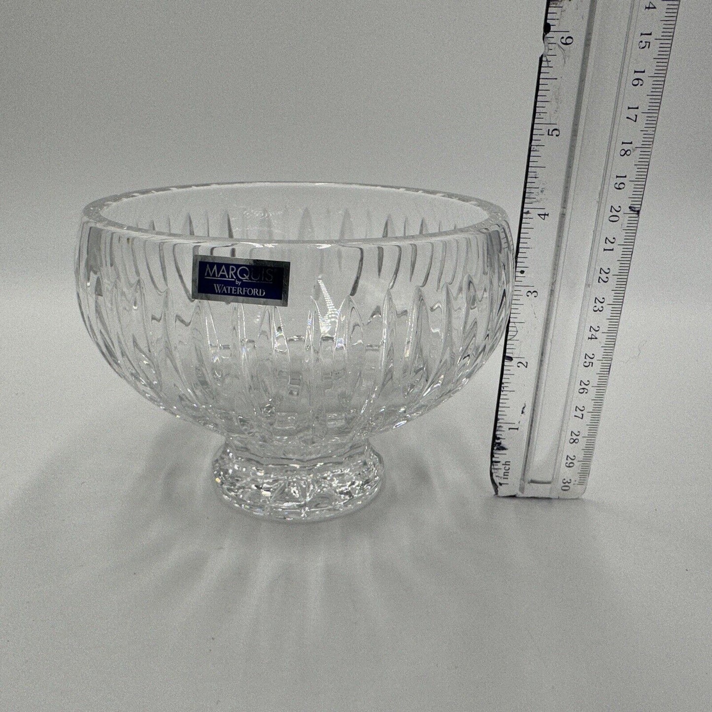 Waterford Bowl Crystal Sheridan Footed Vintage 5in Centerpiece Ireland Sticke