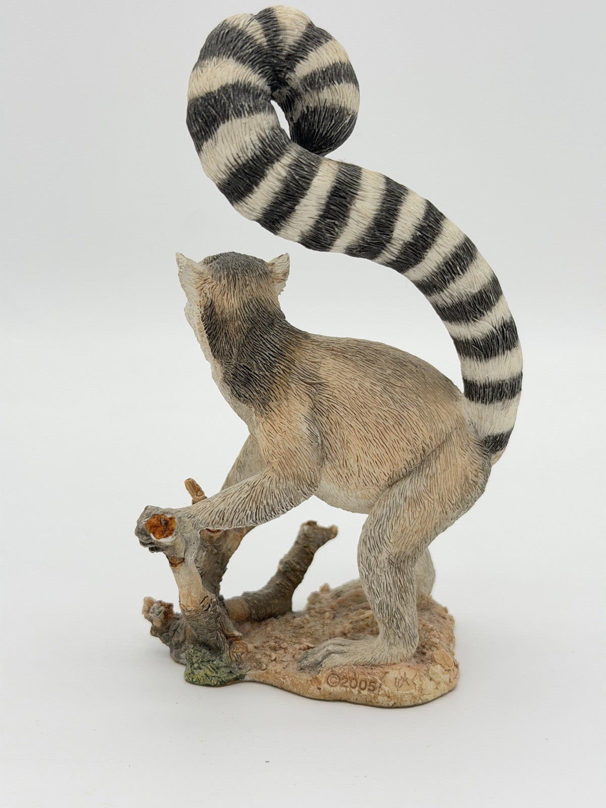 Country Artists England Painted Vtg 5”HWorld Ringtail Lemur Solitary Figurine