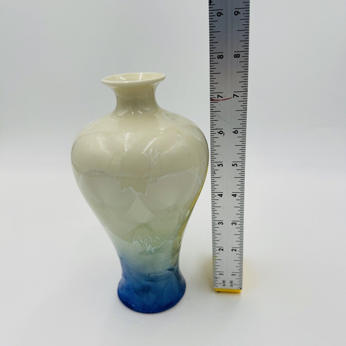 Vintage Shiwan 20th Century PROC 1970-1980 Chinese Porcelain Vase Iridescent 7.5