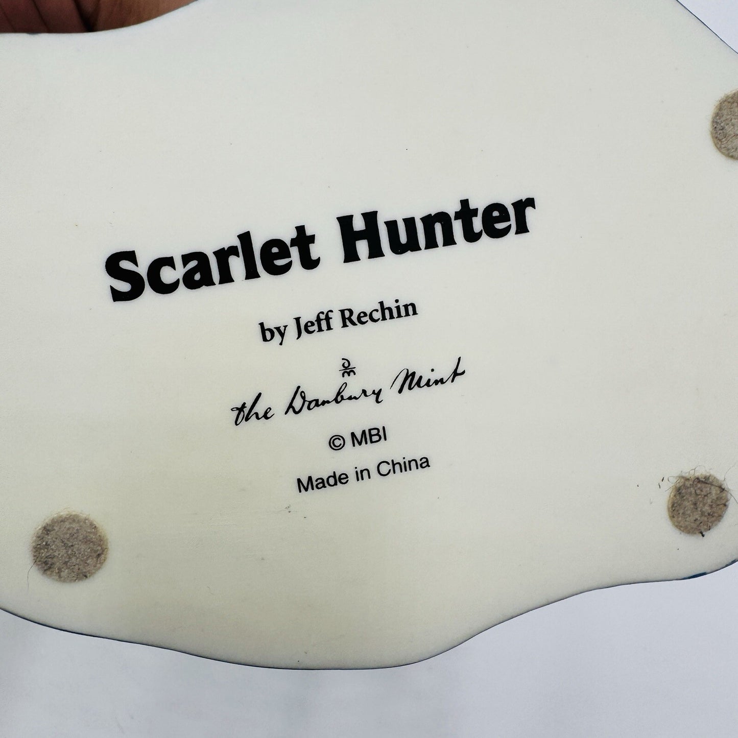 The Danbury Mint Scarlet Hunter Ibis Bird Figurine By Jeff Rechin 4” X 6” Nature