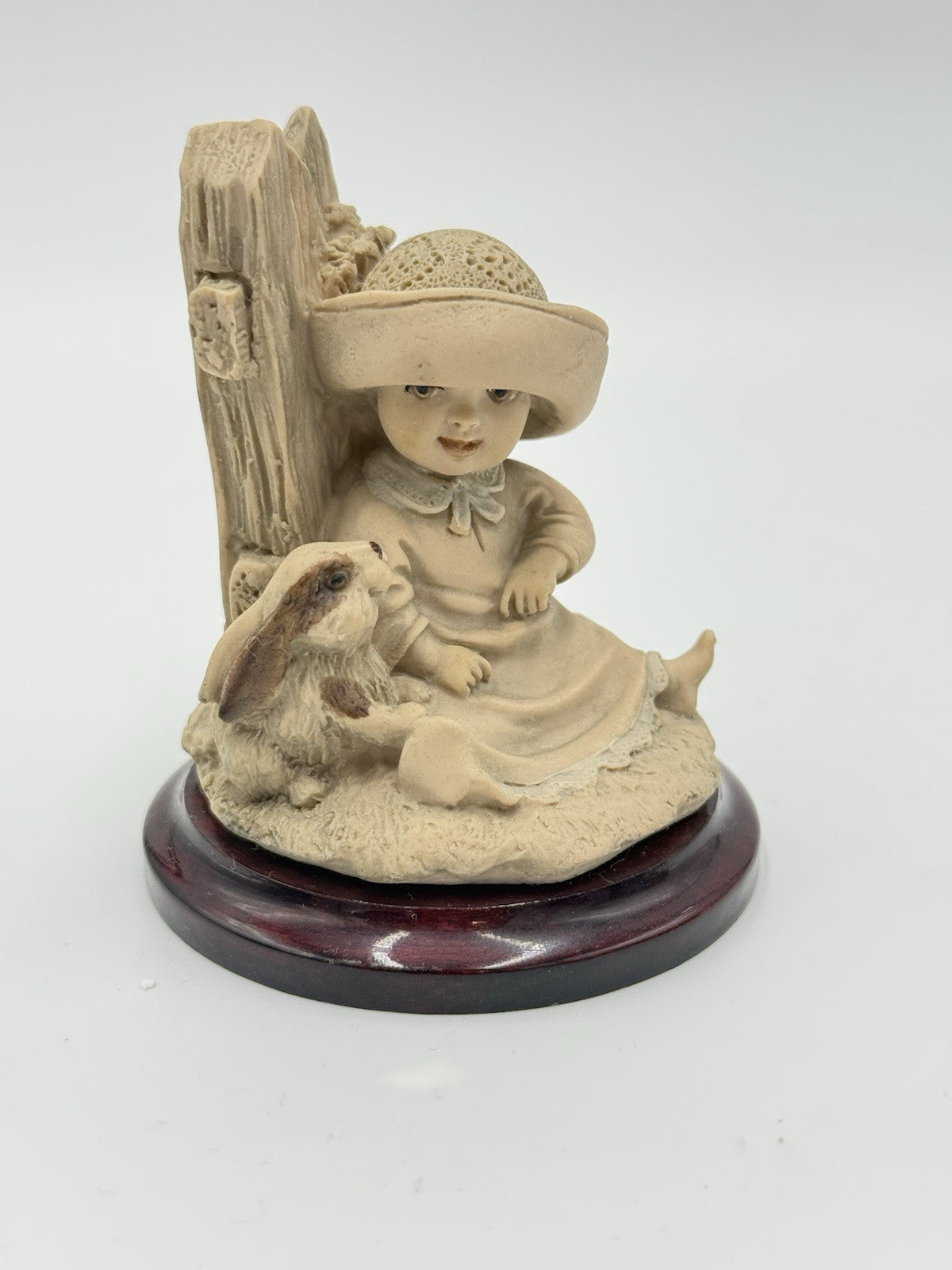 Rare Giuseppe Armani "New Pals" Florence Girl With Bunny Italy Figurine 3in