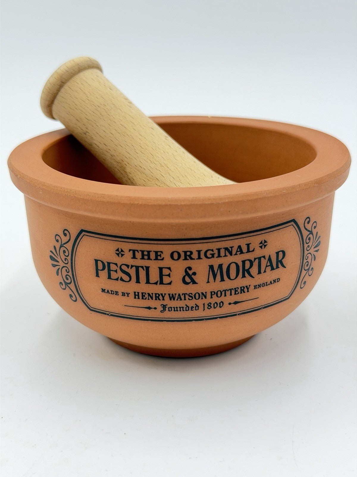 Henry Watson Pottery Suffolk Terracotta Pestle & Mortar Original English Style