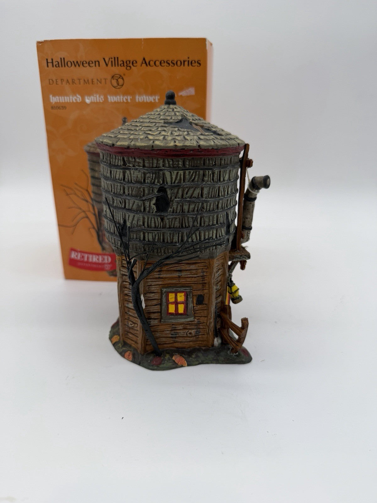 Department 56 HALLOWEEN Haunted Rails Water Tower 2008 Vintage Rare