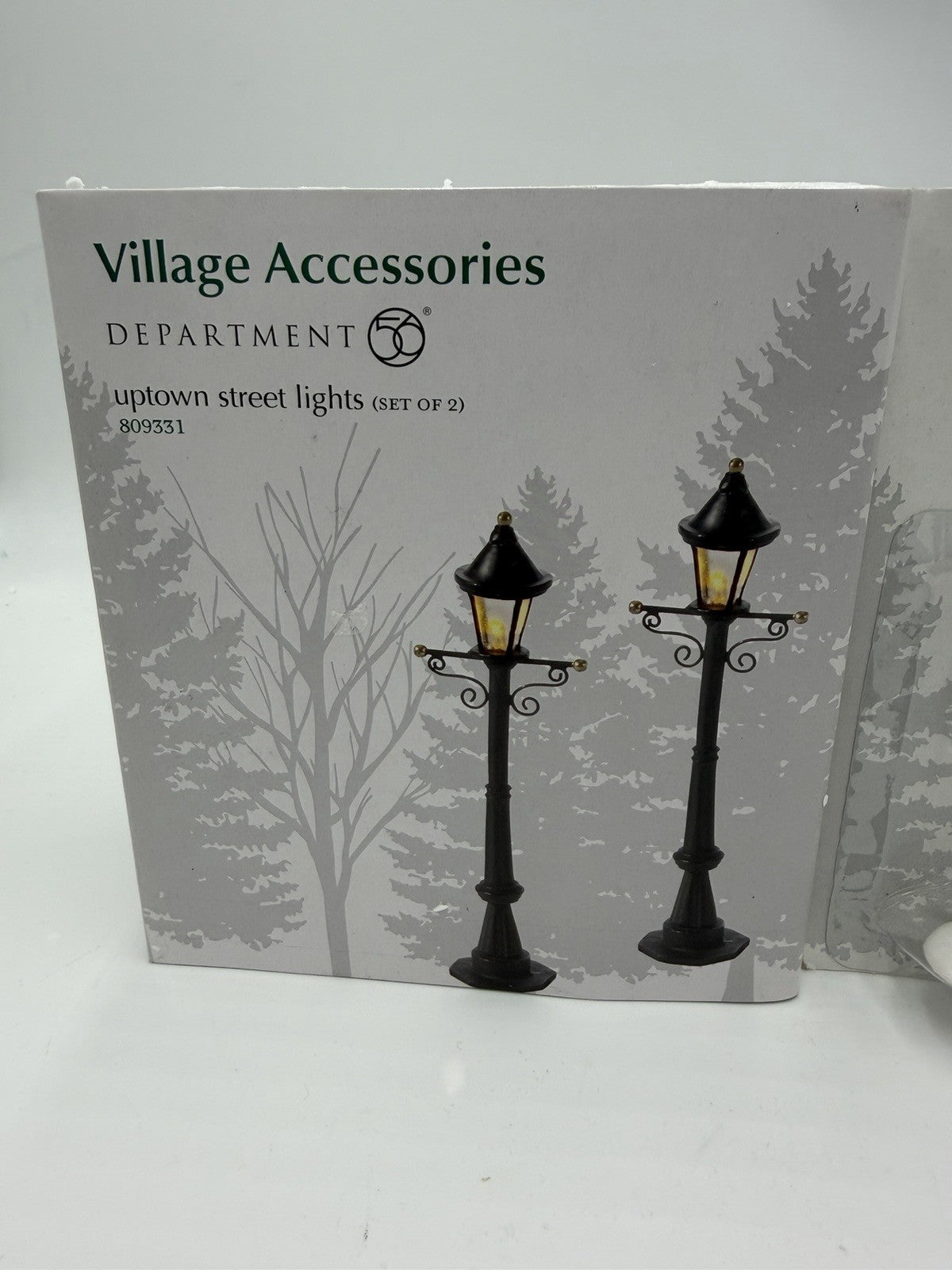 Department 56 Village Accessories Uptown Street Lights & City Signs Set
