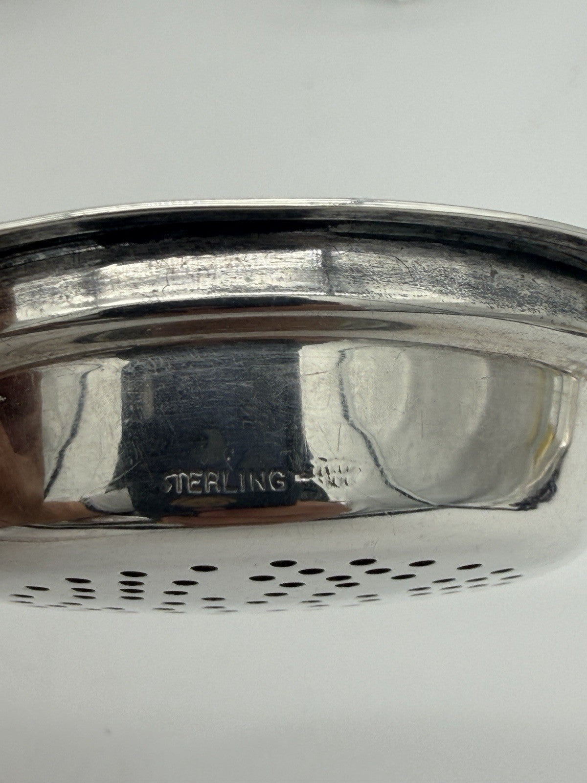 Antique Art Deco Sterling Silver Tea Strainer & Stand & Cup Webster Set Complete