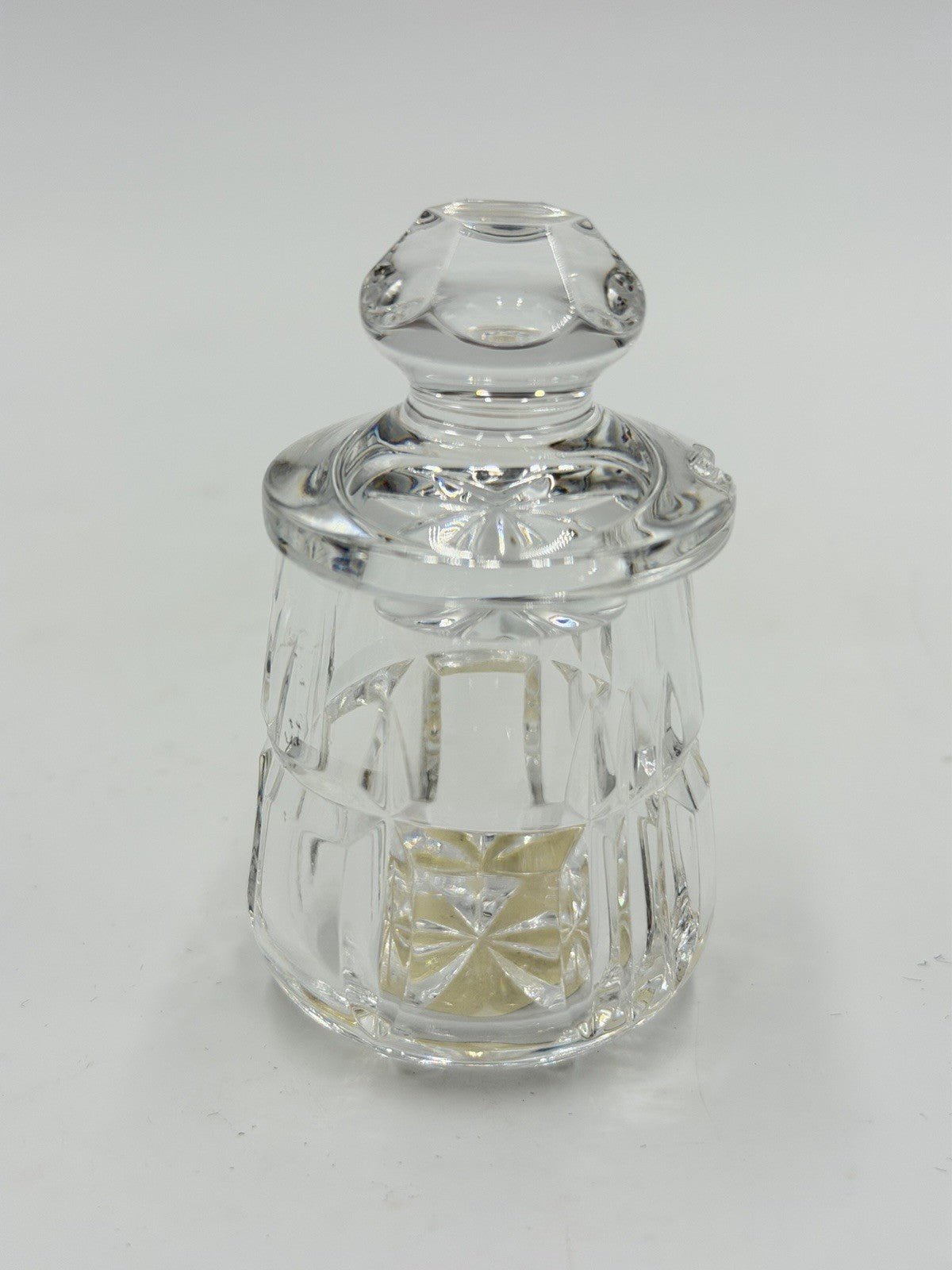 Waterford Crystal Mustard Pot with Lid Condiment Jar Ireland Vintage Retired
