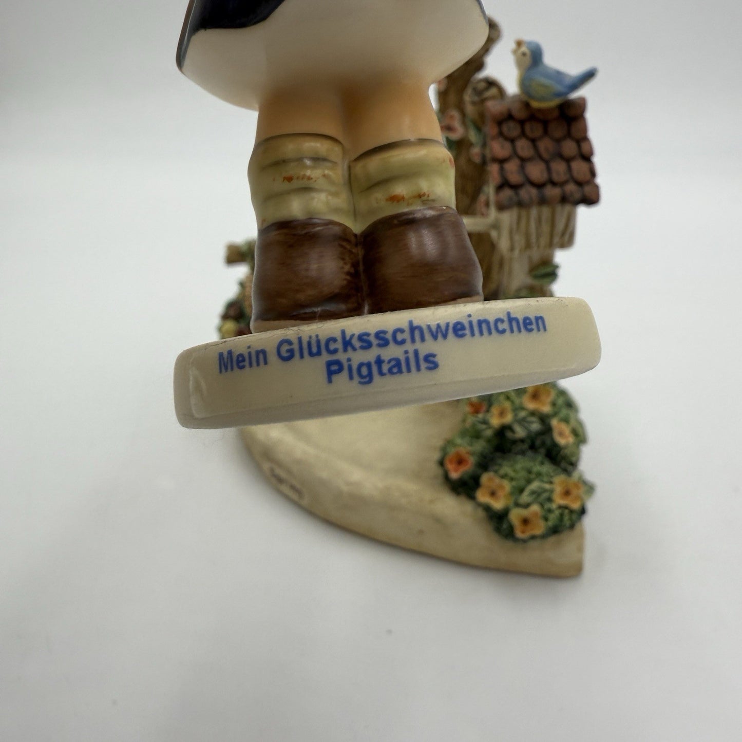 Goebel Springtime Splendor #115-D Hummel Figurine Girl pig 5in Germany Porcelain