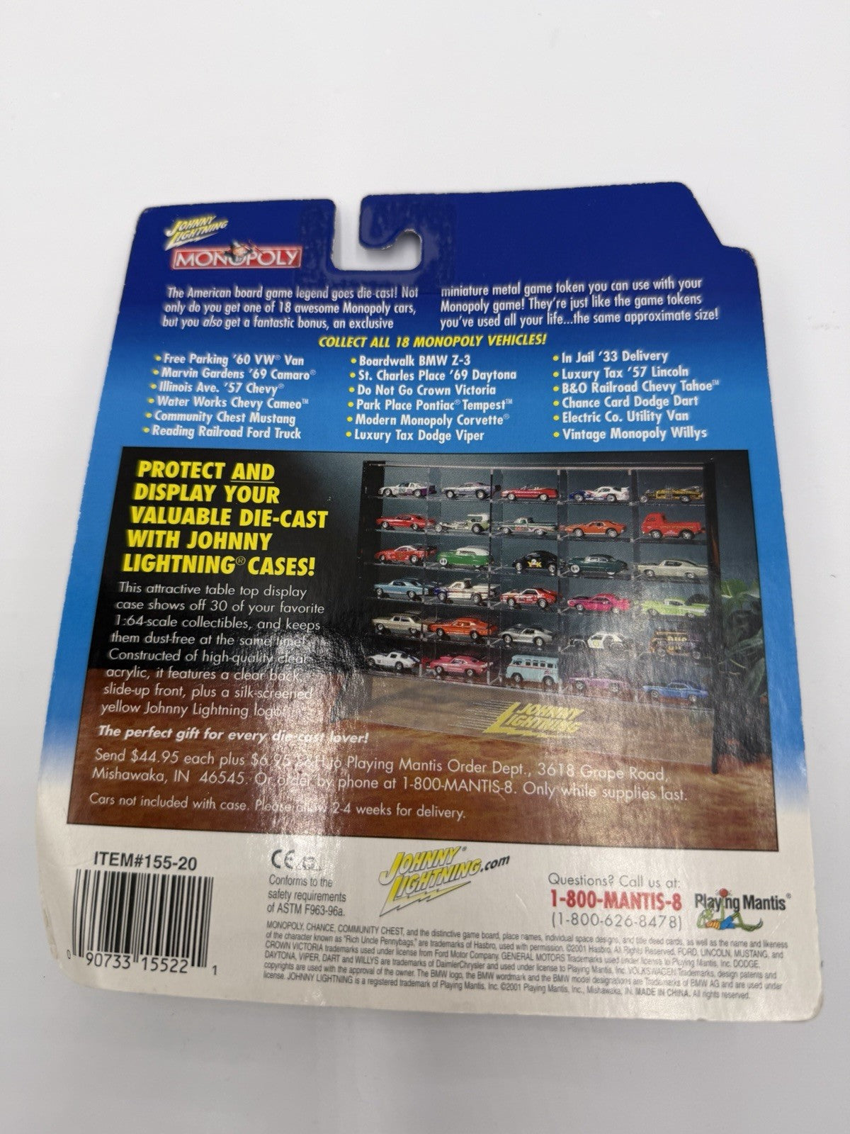 Johnny Lightning Die-cast  Monopoly Willys - With Game Token Car Sealed New