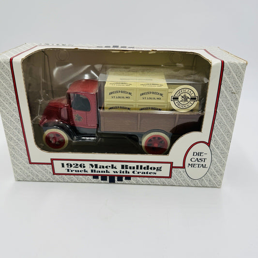 ERTL Anheuser-Busch 1926 Mack Bulldog Truck Bank W/Crates #9047 St Louis MO