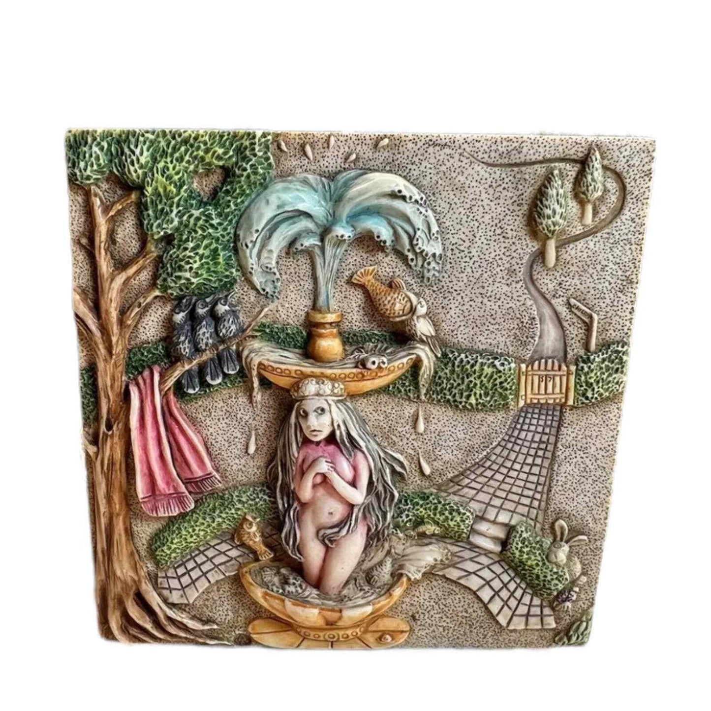 Picturesque Tile Harmony Kingdom Byron's Secret Garden Figurines Noah's Park