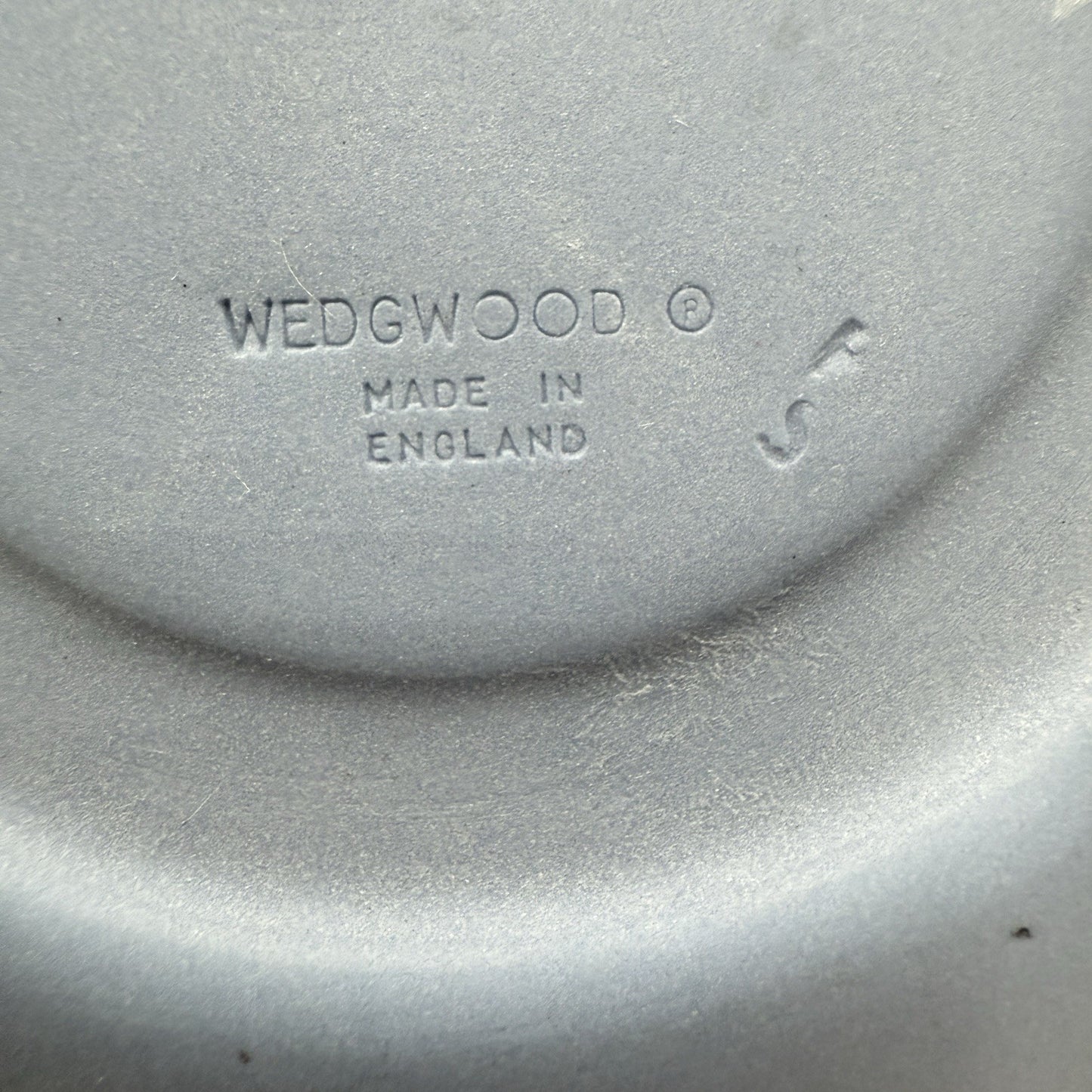 Wedgwood England Blue Jasper Ware Teacup & Saucer Greek Scene Cherub