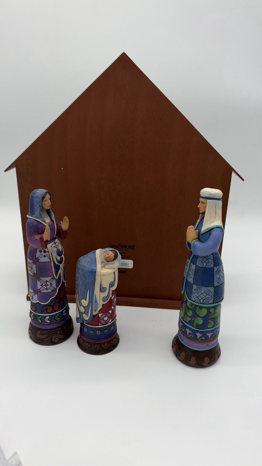 Jim Shore  Bethlehem's Miracle Heartwood Creek Nativity Figurines w Creche