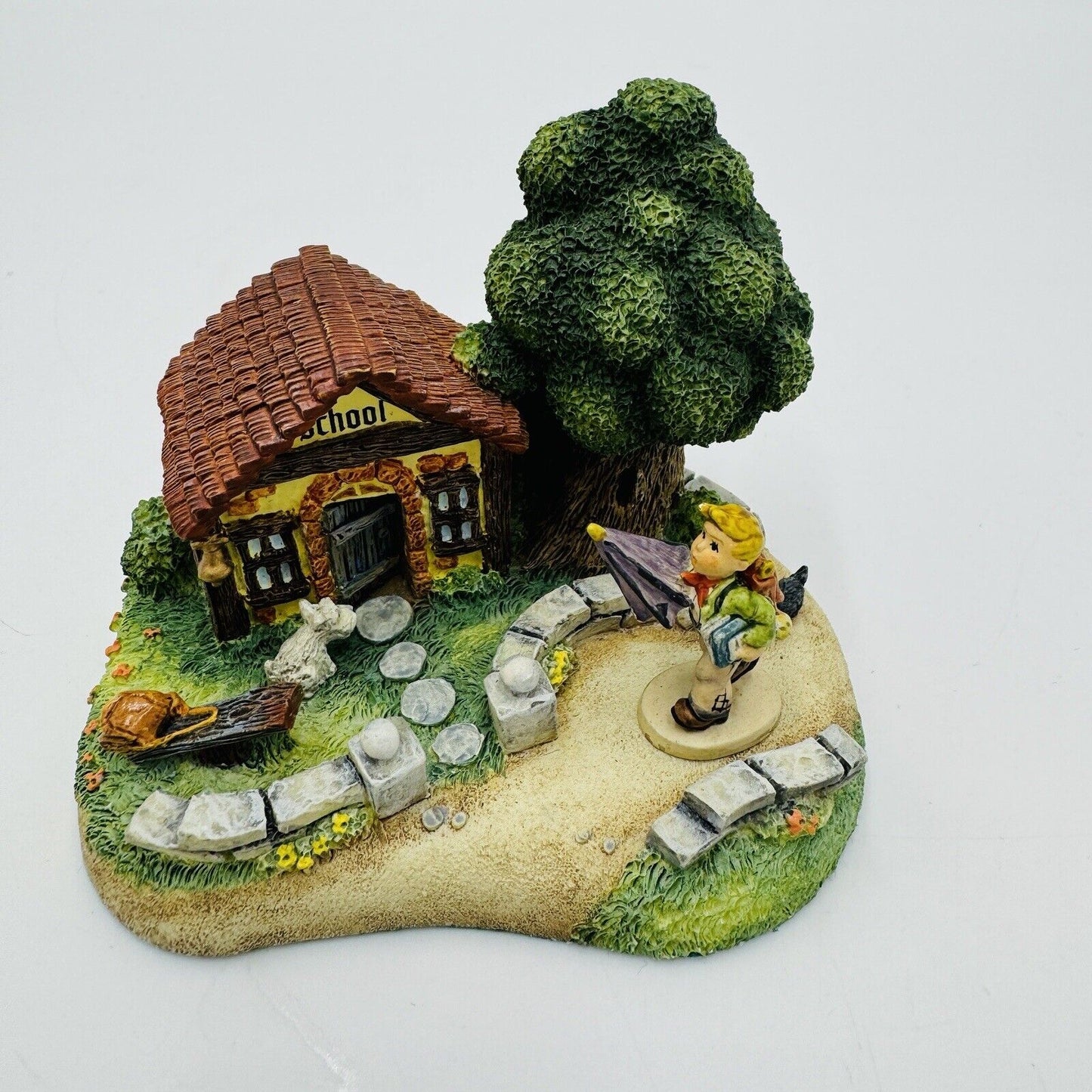 The Danbury Mint Is It Raining? School Hummel Miniature GOEBEL Set 1in Figurine