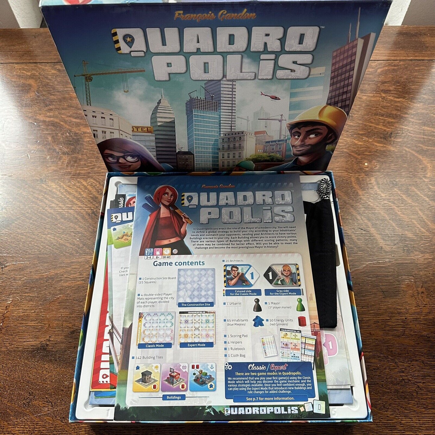 Days of Wonder Quadropolis by Frangois Gandon City Building Fun Board Game