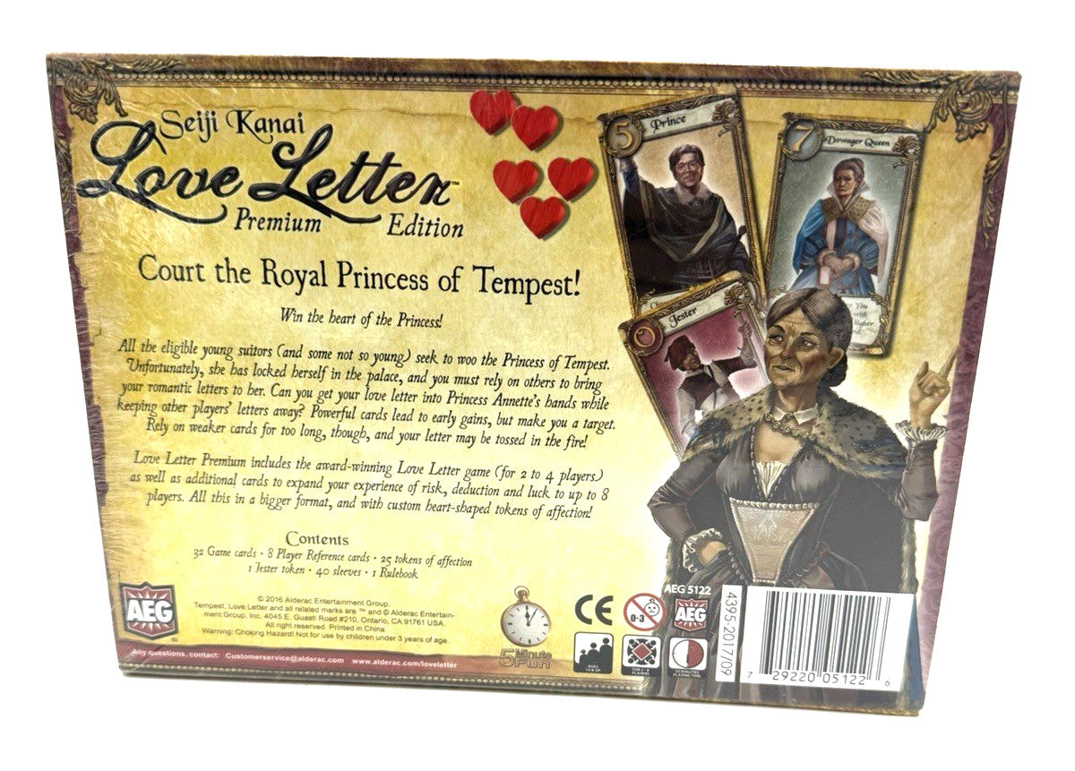 Love Letter Premium Edition Brand New Factory Sealed AEG 2016 Seiji Kanai Game