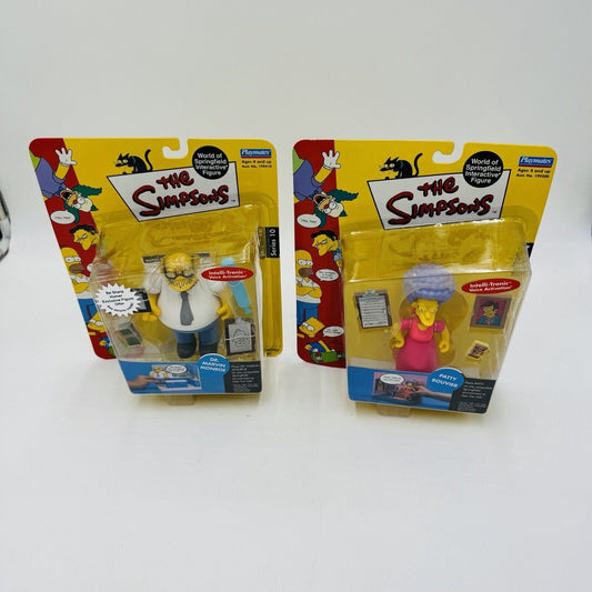 The Simpsons World Of Springfield Sealed Figures Playmates Dr Marvin & Patty