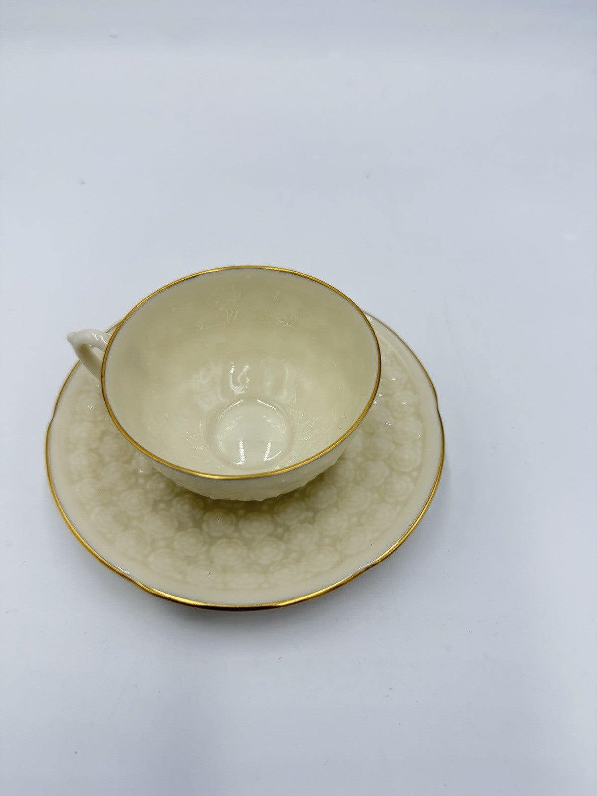 Lenox USA Hawthorne Reproduction 1889 1st Lenox Demitasse Cup & Saucer Set