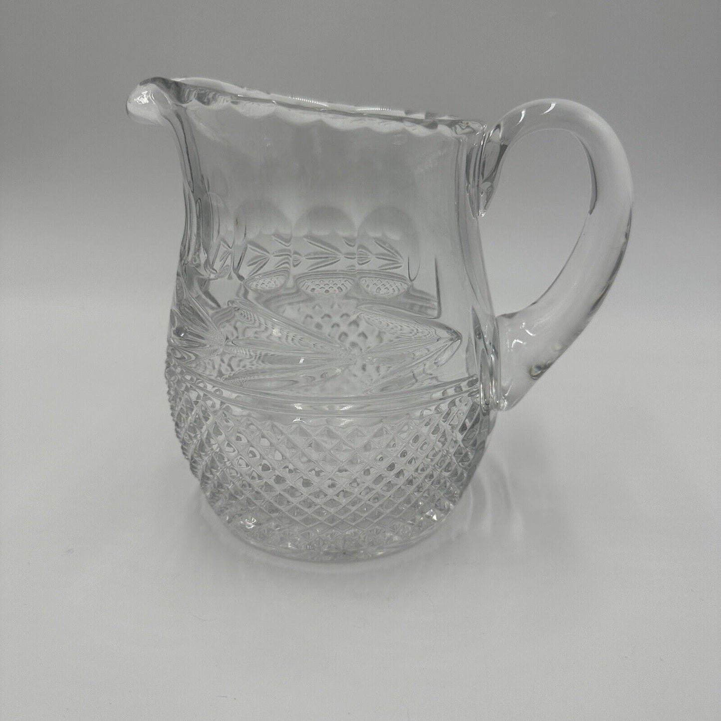 Galway Ireland Crystal Pitcher Leah Pattern Lead Clear Serveware Decor