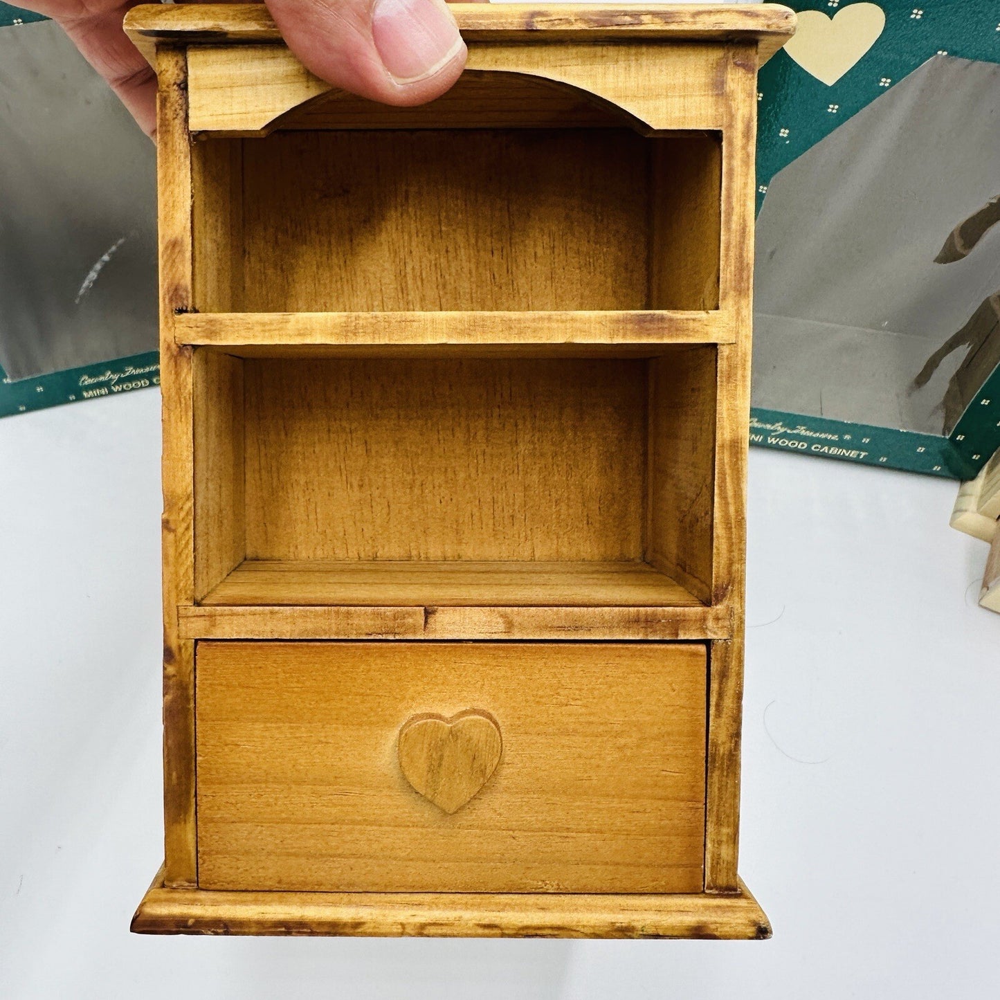 Country Treasure Dollhouse Furniture Wood Cabinet Item 7052  6.5” 1989 Miniature