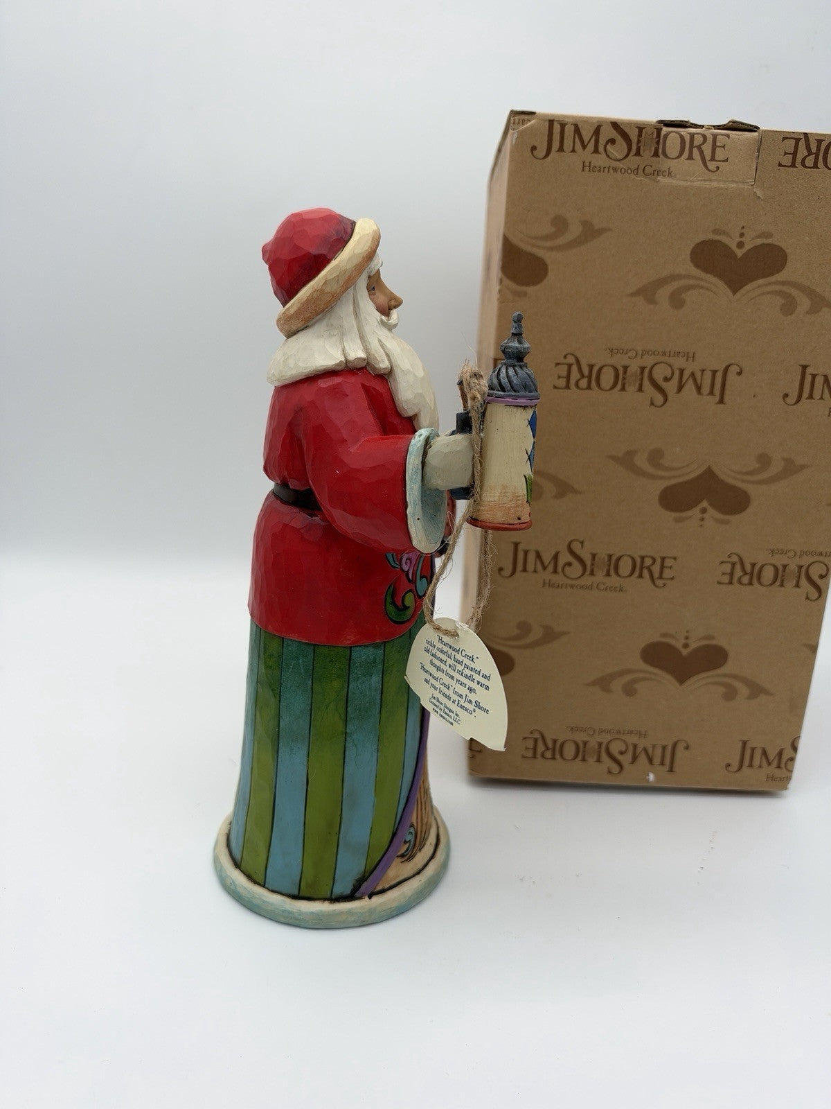 Rare Jim Shore Heartwood Creek Christmas Spirits Santa A toast to good tidings