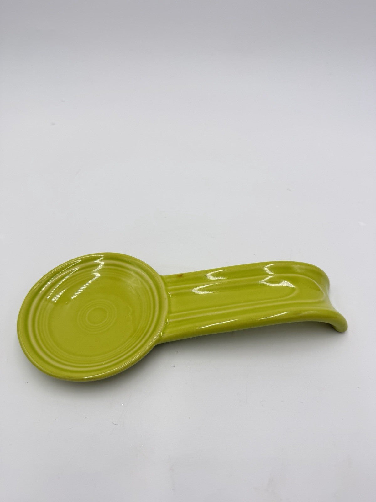 Rare Fiesta Lemongrass Spoon Rest Stoneware Homeer Laughlin Fiestaware Retired