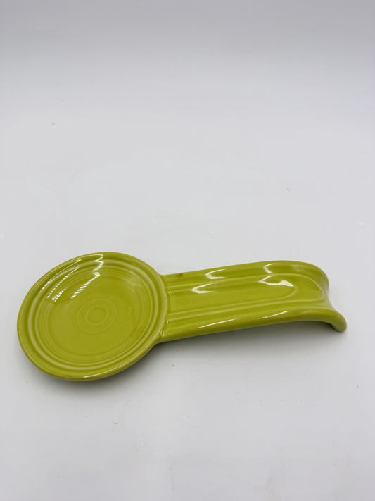Rare Fiesta Lemongrass Spoon Rest Stoneware Homeer Laughlin Fiestaware Retired