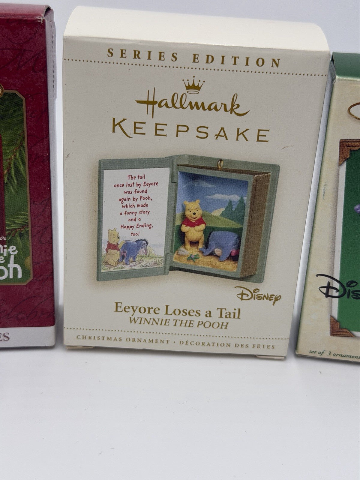 Hallmark Disney Winnie The Pooh Collector Series Mini Books Ornaments  6 Pcs
