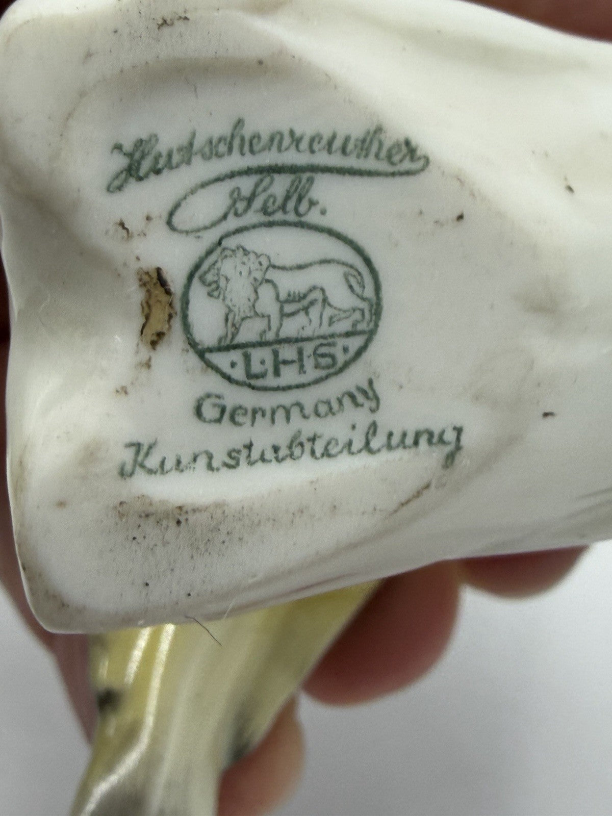 Hutschenreuther Germany Porcelain Blue Titmouse Birds Figurine 3.5”Vtg