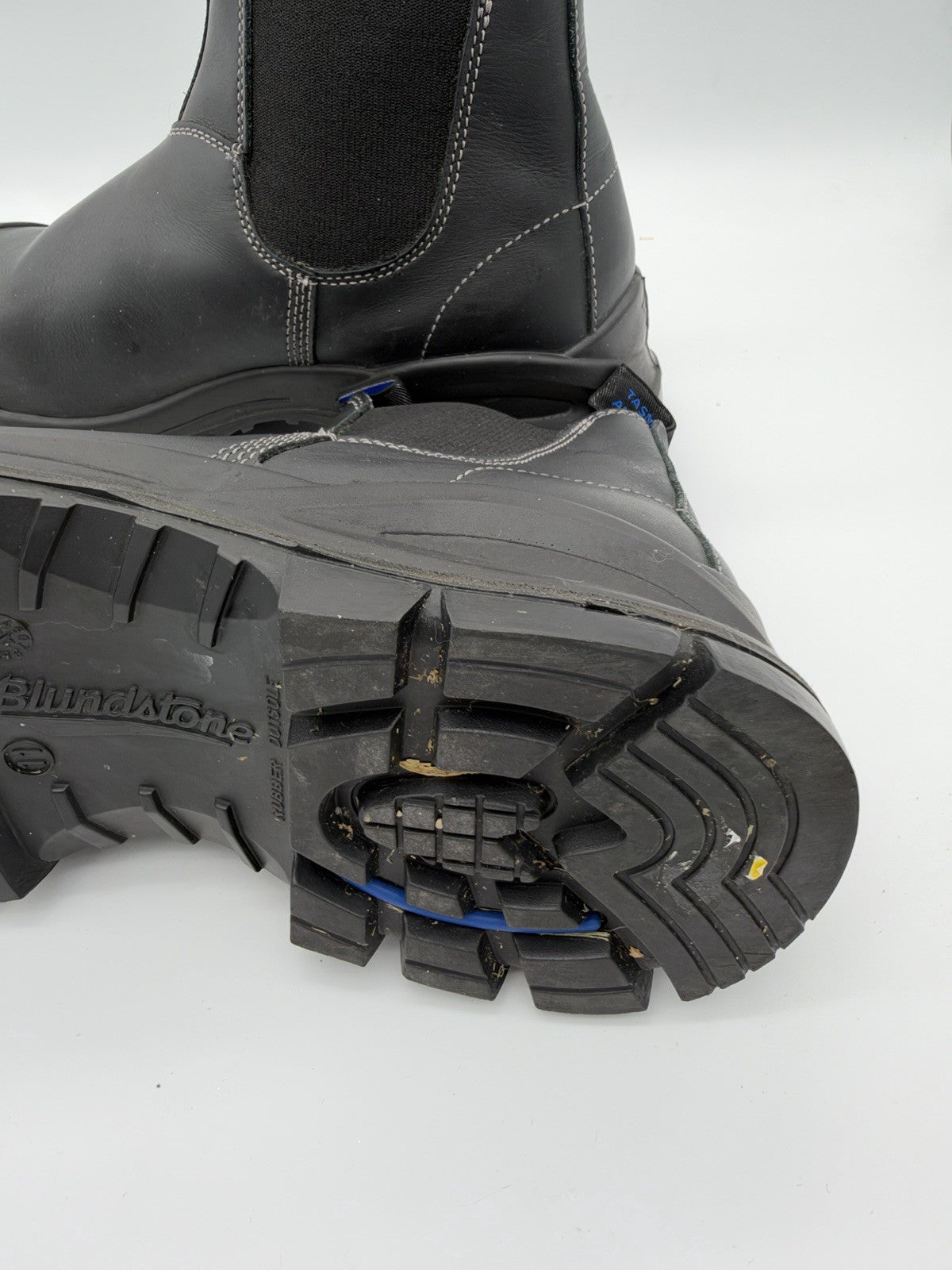 Blundstone 990 Safety Boots Mens Size 11 Chelsea Steel Toe Workwear Shoes Black