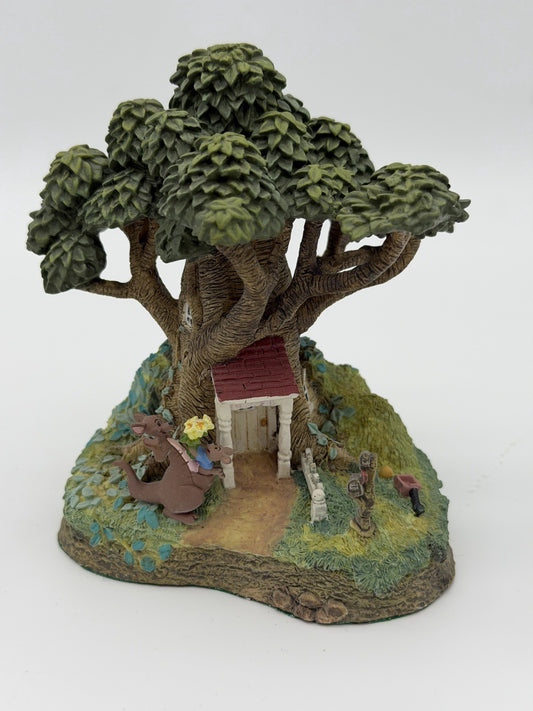 Danbury Mint At Home In Hundred Acre Wood  Kanga & Roo's House Disney Figurine