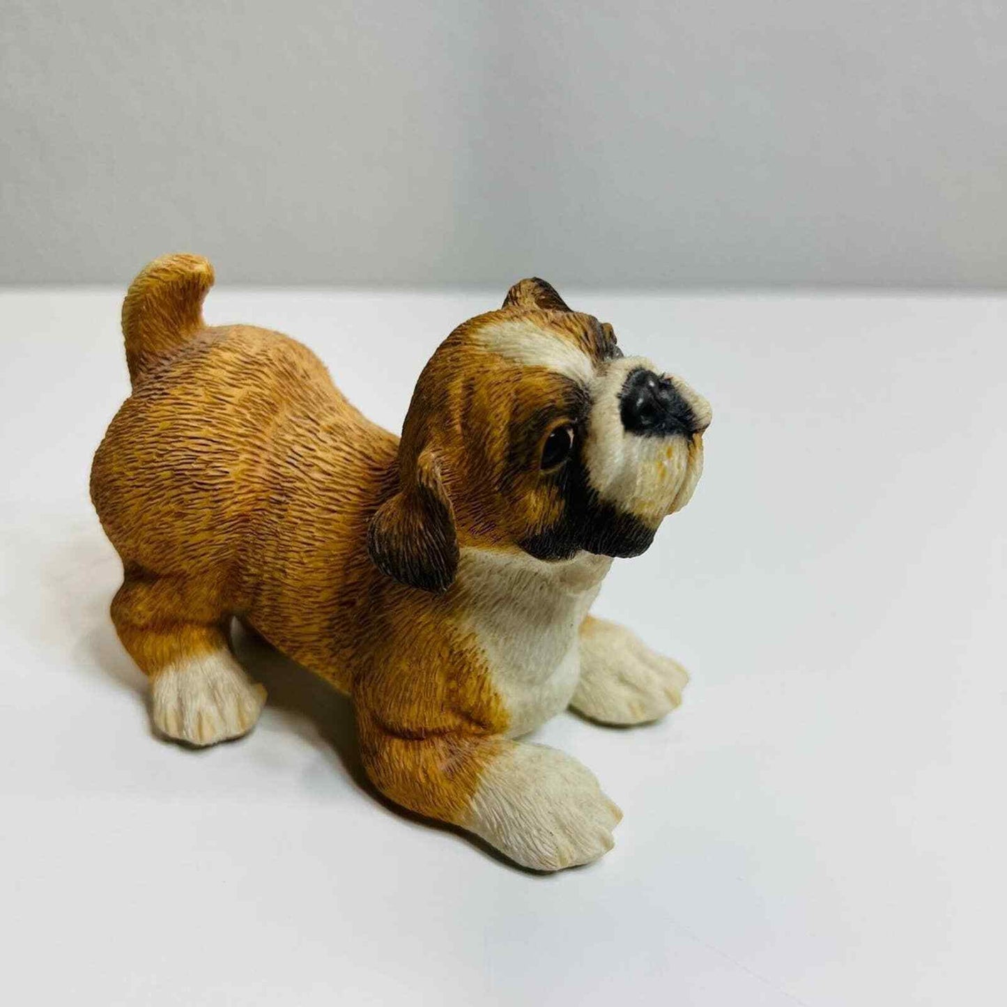 Country Artists Dog Figurine Bulldog Pup Hand Painted Home Decor